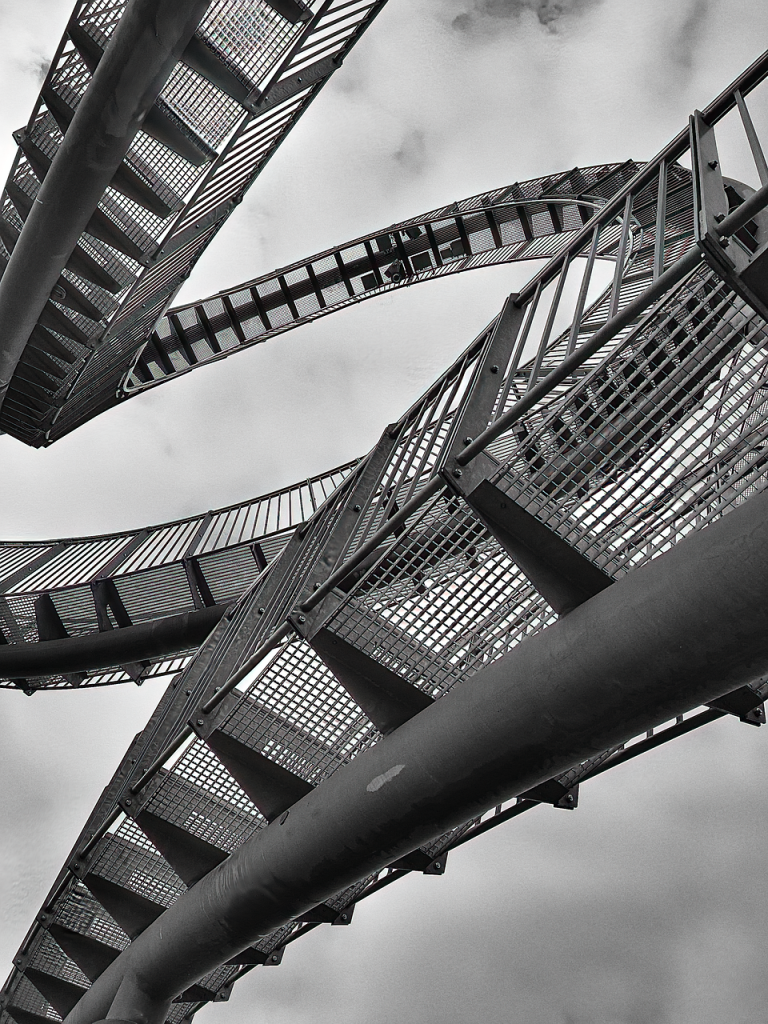 ruhr area, industry, architecture, black and white